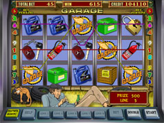 Игровой автомат Garage Гараж - бонус игры - YouTube
